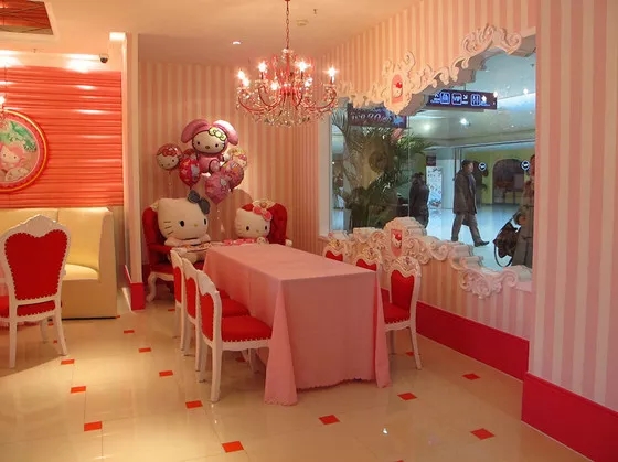 hellokitty主题餐厅