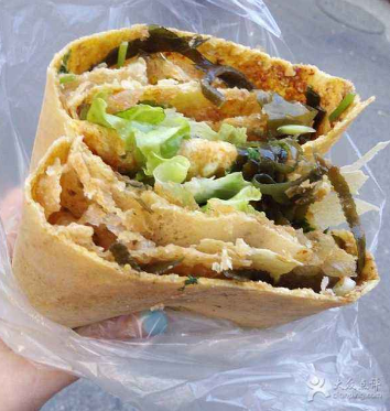 2颗鸡蛋煎饼