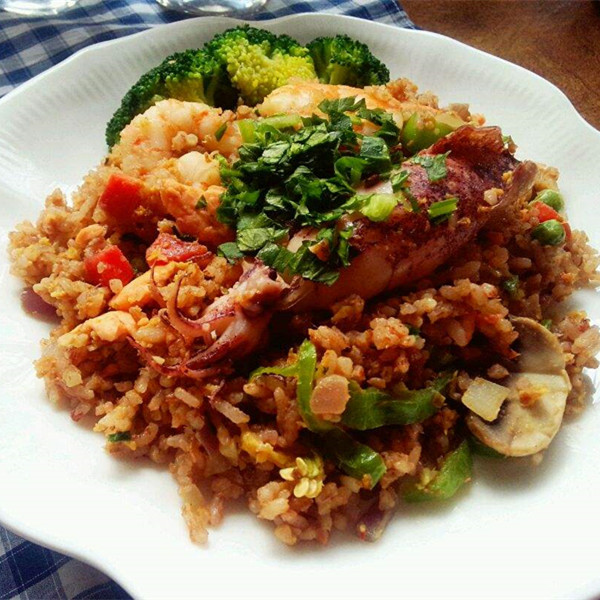 韩橙海鲜炒饭
