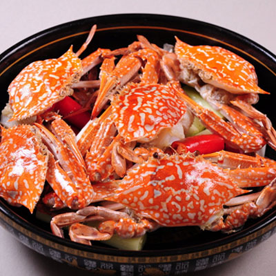 大口妹肉蟹煲