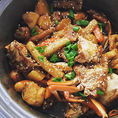 蛮横肉蟹煲